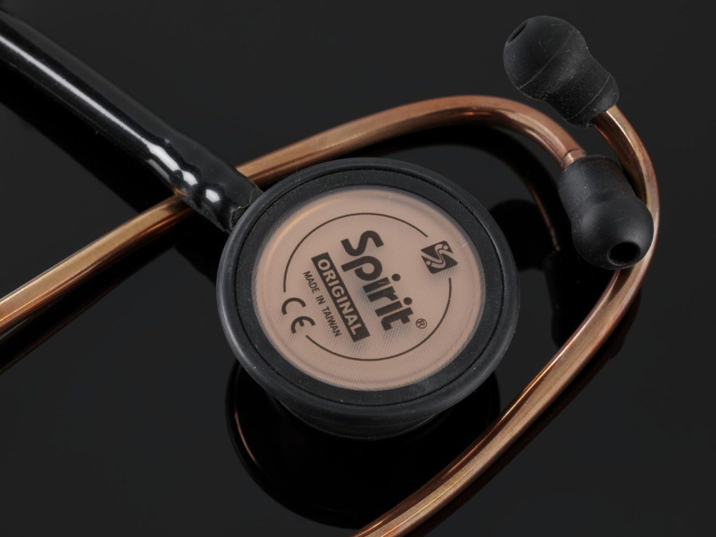 Stethoscope made with copper for its antimicrobial properties